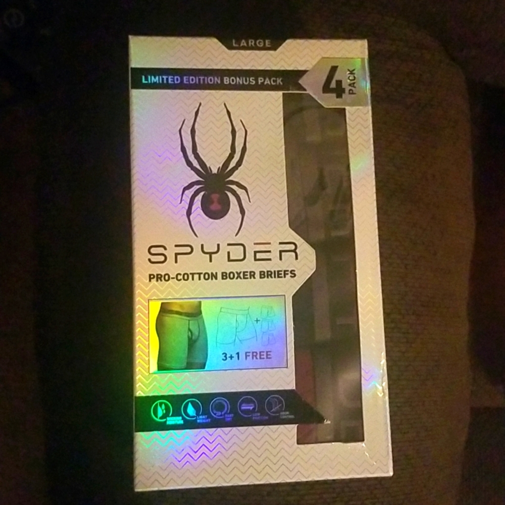 Spyder 4 pack boxer briefs